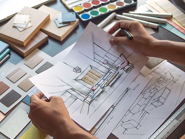 Plan d'architecte pour la rénovation d'une maison Plan d'architecte pour la rénovation d'une maison