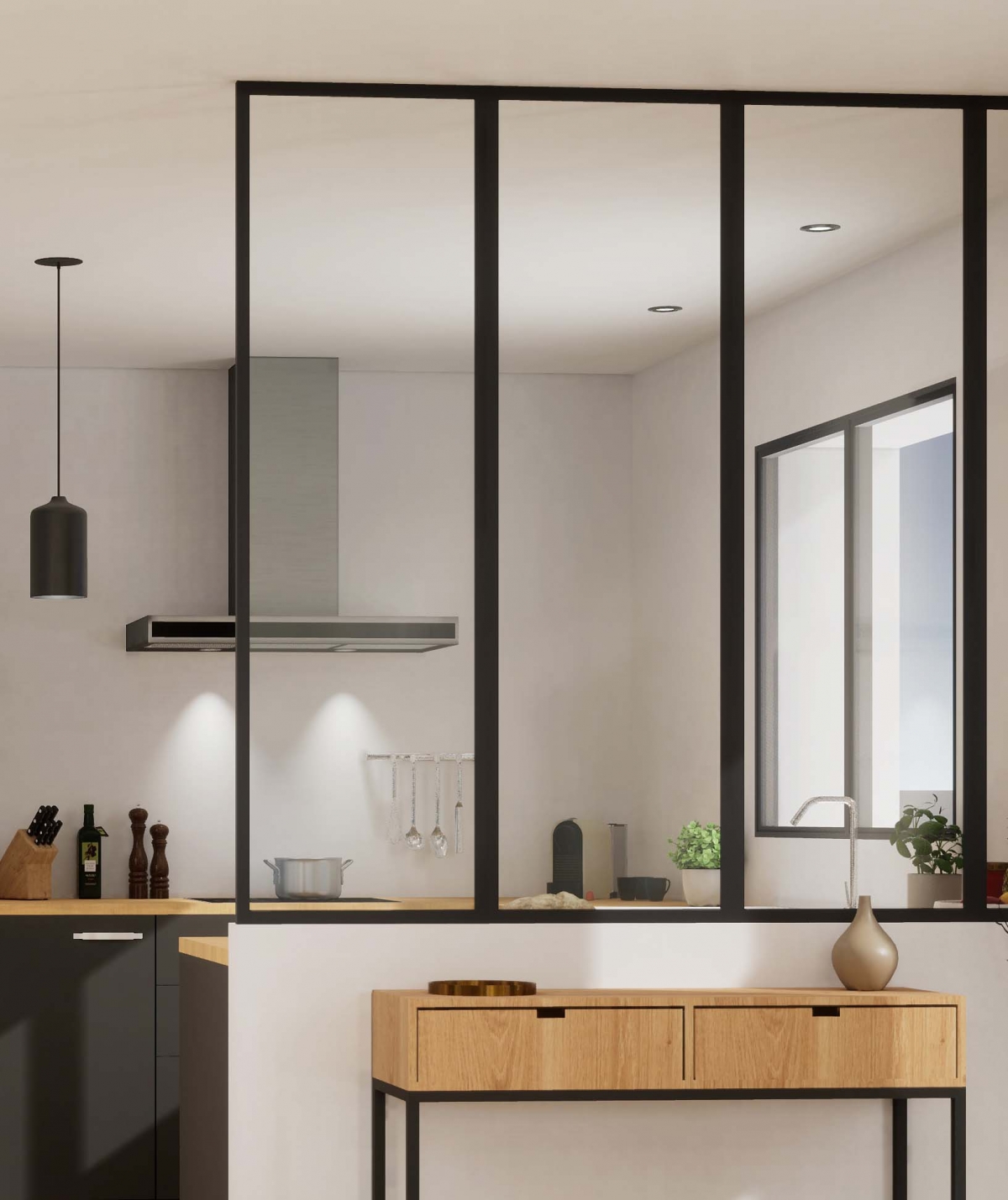 La verrière se glisse partout en aménagement intérieur... La verrière se glisse partout en aménagement intérieur...